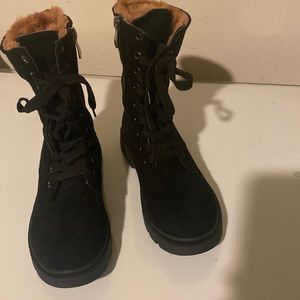 Faux fur lined boots